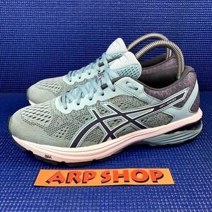 ASICS GT-1000 6 Women`s Size 8 Blue White Athletic Running Shoes T7A9N